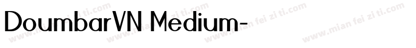 DoumbarVN Medium字体转换